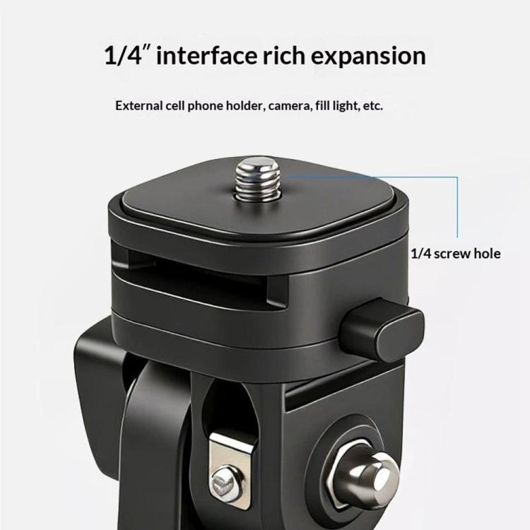 Y079 Luce di riempimento per fotocamera/telefono, supporto girevole a 180 gradi, attacco a slitta con vite da 1/4