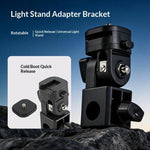 Y079 Luce di riempimento per fotocamera/telefono, supporto girevole a 180 gradi, attacco a slitta con vite da 1/4