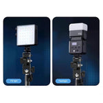 Y079 Luce di riempimento per fotocamera/telefono, supporto girevole a 180 gradi, attacco a slitta con vite da 1/4