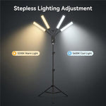 Lampada LED fotografica 65W regolabile con telecomando