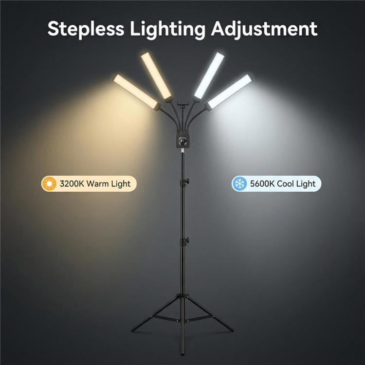 Lampada LED fotografica 65W regolabile con telecomando