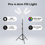 Lampada LED fotografica 65W regolabile con telecomando