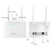 R311 Pro SIM Card WiFi Router 300Mbps Wireless Mobile Hotspot CPE 4G LTE Router, Style 2
