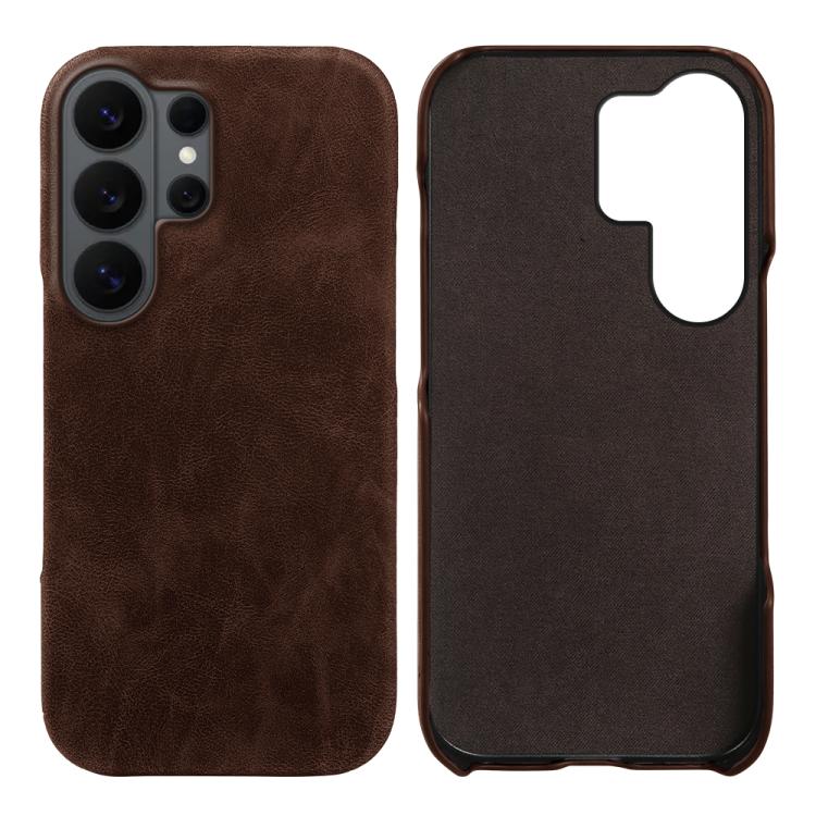 Cover posteriore per telefono in ecopelle con chiusura magnetica Retro-skin., For Galaxy S26+ 5G, For Galaxy S26 Ultra 5G, For Galaxy S26 5G
