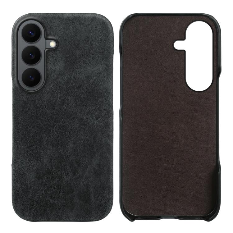 Cover posteriore per telefono in ecopelle con chiusura magnetica Retro-skin., For Galaxy S26+ 5G, For Galaxy S26 Ultra 5G, For Galaxy S26 5G