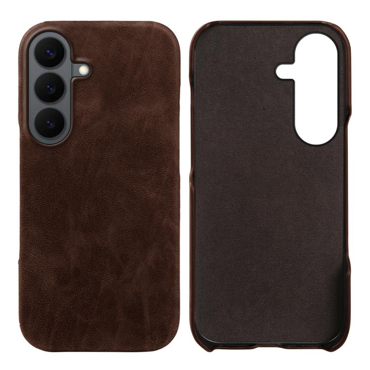 Cover posteriore per telefono in ecopelle con chiusura magnetica Retro-skin., For Galaxy S26+ 5G, For Galaxy S26 Ultra 5G, For Galaxy S26 5G