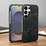 Cover posteriore per telefono in ecopelle con chiusura magnetica Retro-skin., For Galaxy S25 Ultra 5G, For Galaxy S24 FE 5G, For Galaxy A55 5G