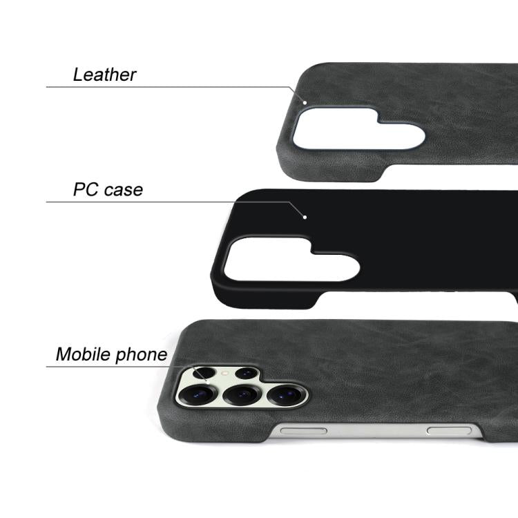 Cover posteriore per telefono in ecopelle con chiusura magnetica Retro-skin., For Galaxy S25 Ultra 5G, For Galaxy S24 FE 5G, For Galaxy A55 5G