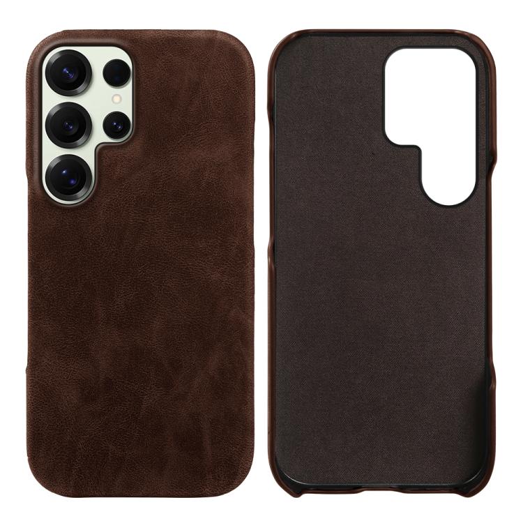 Cover posteriore per telefono in ecopelle con chiusura magnetica Retro-skin., For Galaxy S25 Ultra 5G, For Galaxy S24 FE 5G, For Galaxy A55 5G