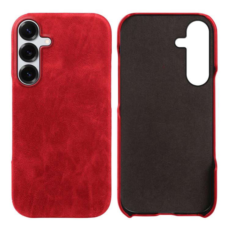 Cover posteriore per telefono in ecopelle con chiusura magnetica Retro-skin., For Galaxy S25 Edge 5G, For Galaxy S25 5G, For Galaxy S25+ 5G
