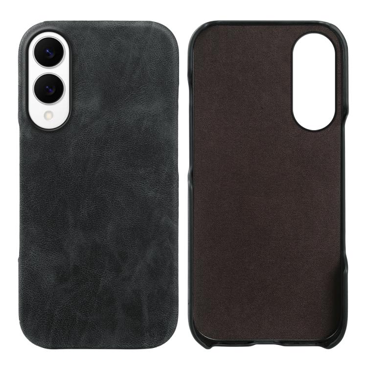 Cover posteriore per telefono in ecopelle con chiusura magnetica Retro-skin., For Galaxy S25 Edge 5G, For Galaxy S25 5G, For Galaxy S25+ 5G
