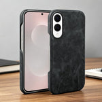 Cover posteriore per telefono in ecopelle con chiusura magnetica Retro-skin., For Galaxy S25 Edge 5G, For Galaxy S25 5G, For Galaxy S25+ 5G