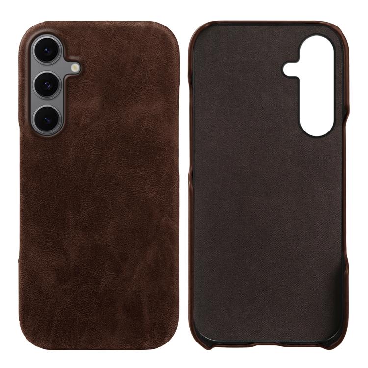 Cover posteriore per telefono in ecopelle con chiusura magnetica Retro-skin., For Galaxy S25 Ultra 5G, For Galaxy S24 FE 5G, For Galaxy A55 5G