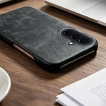 Cover posteriore per telefono in ecopelle con chiusura magnetica Retro-skin., For Galaxy A57 5G, For Galaxy A37, For Galaxy S25 FE 5G