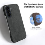 Cover posteriore per telefono in ecopelle con chiusura magnetica Retro-skin., For Galaxy A57 5G, For Galaxy A37, For Galaxy S25 FE 5G