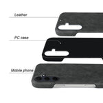 Cover posteriore per telefono in ecopelle con chiusura magnetica Retro-skin., For Galaxy A35 5G, For Galaxy A25 5G Global, For Galaxy A33 5G