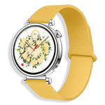 Cinturino per orologio in silicone con motivo litchi e chiusura magnetica, 18mm