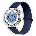 Cinturino per orologio in silicone con motivo litchi e chiusura magnetica, 18mm
