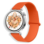 Cinturino per orologio in silicone con motivo litchi e chiusura magnetica, 20mm
