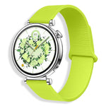 Cinturino per orologio in silicone con motivo litchi e chiusura magnetica, 22mm