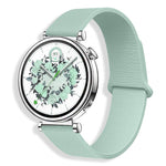 Cinturino per orologio in silicone con motivo litchi e chiusura magnetica, 22mm