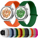 Cinturino per orologio in silicone con motivo litchi e chiusura magnetica, 18mm