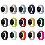 Cinturino per orologio in silicone con motivo litchi e chiusura magnetica, 18mm