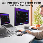 Lemorele H200 Switch KVM Type-C con HDMI 4K 60Hz e PD 100W