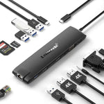 Docking station Lemorele TC96 Type-C con HDMI 4K e Ethernet
