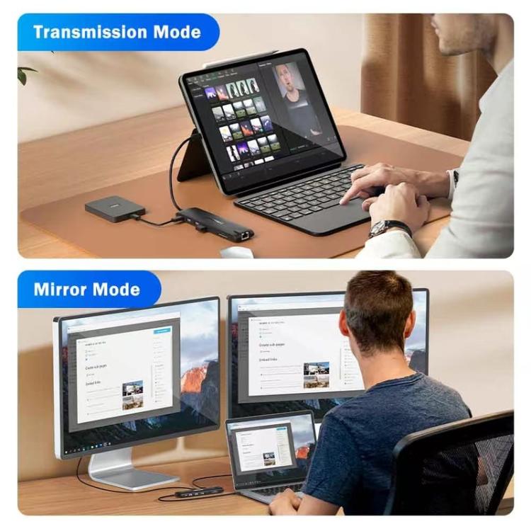 Docking station Lemorele TC96 Type-C con HDMI 4K e Ethernet