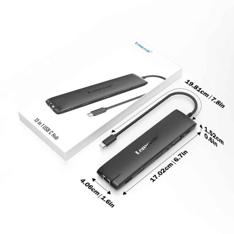 Docking station Lemorele TC96 Type-C con HDMI 4K e Ethernet
