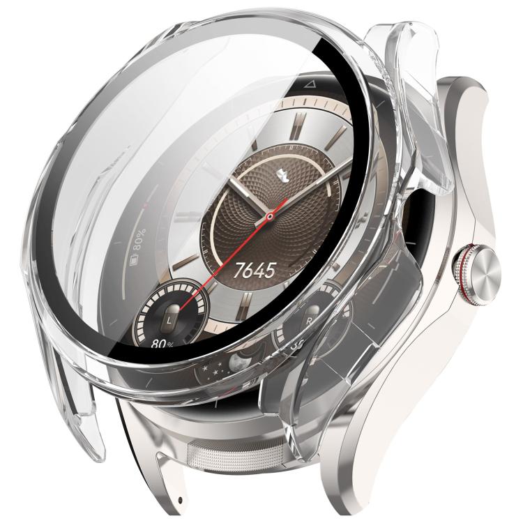 Pellicola in vetro temperato integrata nella custodia protettiva per orologio in PC, For Huawei Watch Buds 2