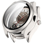 Pellicola in vetro temperato integrata nella custodia protettiva per orologio in PC, For Huawei Watch Buds 2