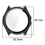 Pellicola in vetro temperato integrata nella custodia protettiva per orologio in PC, For Huawei Watch Buds 2