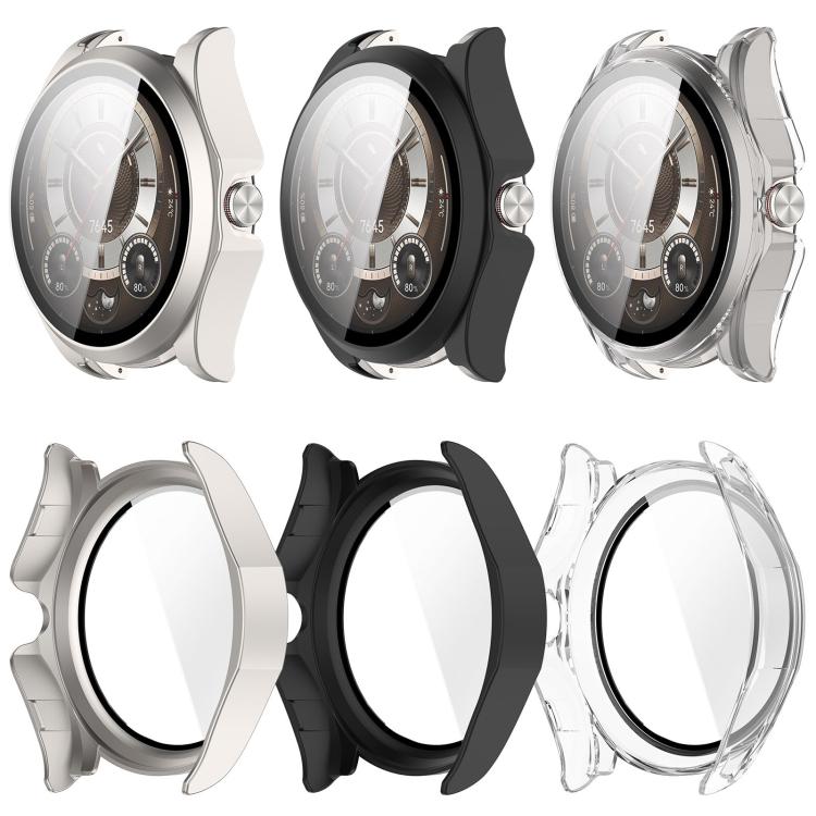 Pellicola in vetro temperato integrata nella custodia protettiva per orologio in PC, For Huawei Watch Buds 2