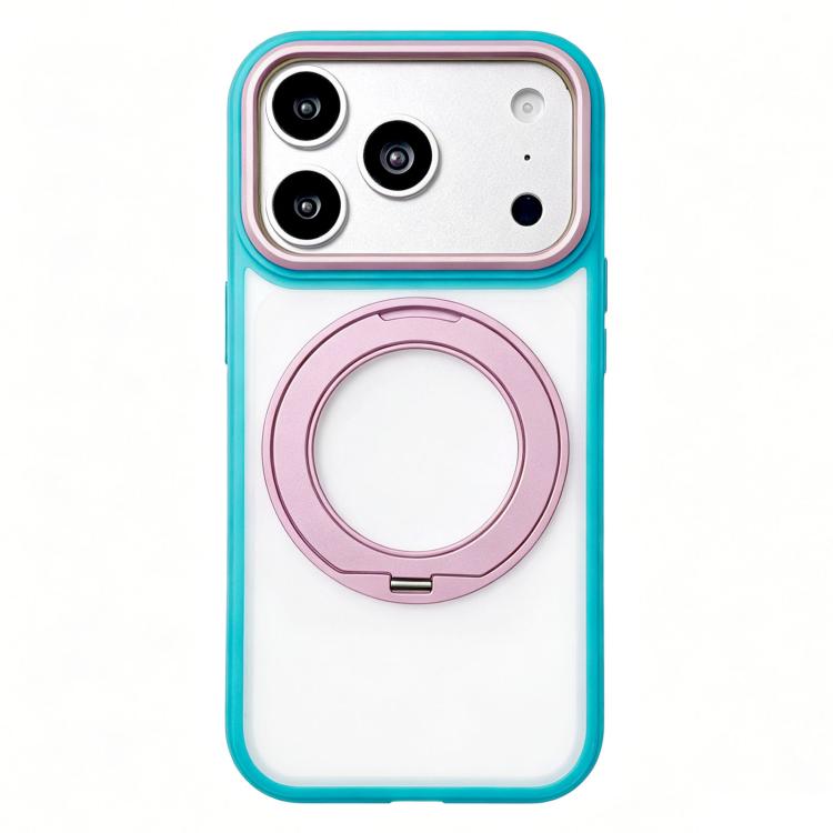 Custodia magnetica semitrasparente Color Shield con supporto girevole a 360° per telefono., For iPhone 17 Pro Max, For iPhone 17 Pro