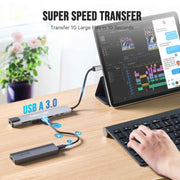 Docking station Lemorele TC19L Plus 8 in 1 con display 4K, Ethernet e alimentatore PD da 100 W.