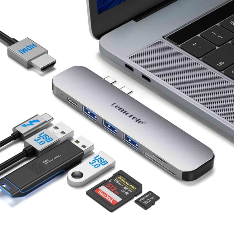 Lemorele TC52 Docking Station 7 in 2 con proiezione 4K, multiporta e adattatore per laptop da 100 W PD.