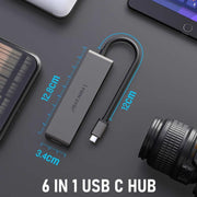 Docking station Lemorele TC23L 6 in 1 con display 4K, rete Gigabit e adattatore PD da 100 W.