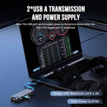 Docking station Lemorele TC24L 5 in 1, display Ultra HD 4K, trasferimento rapido, adattatore PD da 100 W.