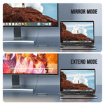 Docking station Lemorele TC22L 5 in 1 con uscita Ethernet 4K, alimentazione PD da 100 W e connettore per laptop.