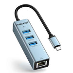 Lemorele Hub Type-C 4 in 1 con Ethernet Gigabit e USB
