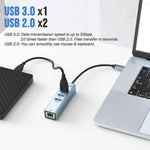 Lemorele Hub Type-C 4 in 1 con Ethernet Gigabit e USB