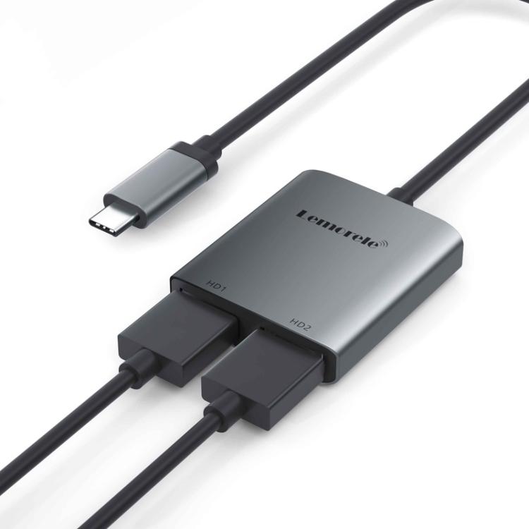 Lemorele TC21 Hub Type-C, adattatore portatile multiporta per dati ad alta velocità