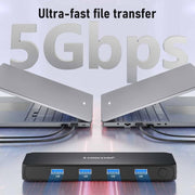 Lemorele G98 Dispositivo KVM 6 ingressi 3 uscite Multi Host Share Monitor Tastiera Mouse Distributore di segnali