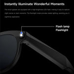 Occhiali intelligenti M88-S da 8 MP con intelligenza artificiale, supporto per chiamate Bluetooth, assistente vocale AI e controllo della musica.