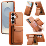 Custodia per telefono CaseNeo Retro Multi-Card Bag con retro magnetico, For Galaxy S26+ 5G, For Galaxy S26 Ultra 5G, For Galaxy S26 5G, For Galaxy S25 Edge 5G, For Galaxy S25 Ultra 5G, For Galaxy S24 5G / S25 5G