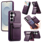 Custodia per telefono CaseNeo Retro Multi-Card Bag con retro magnetico, For Galaxy S26+ 5G, For Galaxy S26 Ultra 5G, For Galaxy S26 5G, For Galaxy S25 Edge 5G, For Galaxy S25 Ultra 5G, For Galaxy S24 5G / S25 5G