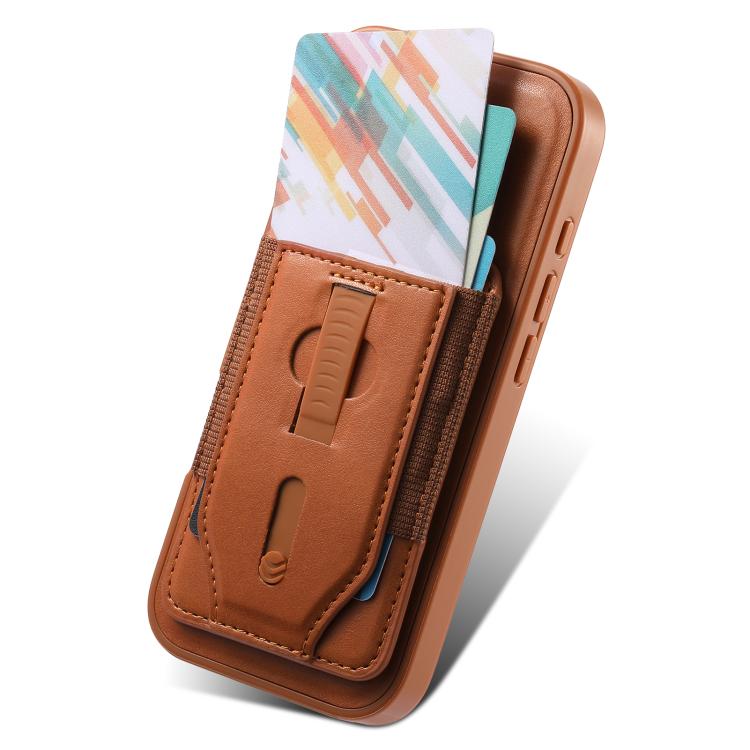 Custodia per telefono CaseNeo Retro con cinturino da polso elastico, porta carte e retro magnetico., For Galaxy S26+ 5G, For Galaxy S26 Ultra 5G, For Galaxy S26 5G, For Galaxy S25 Edge 5G, For Galaxy S25 Ultra 5G, For Galaxy S24 5G / S25 5G
