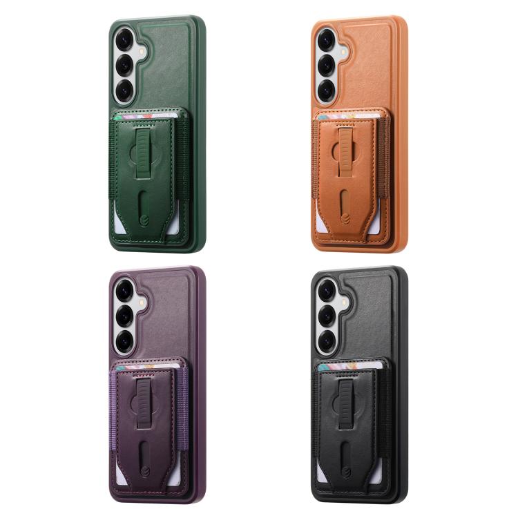 Custodia per telefono CaseNeo Retro con cinturino da polso elastico, porta carte e retro magnetico., For Galaxy S26+ 5G, For Galaxy S26 Ultra 5G, For Galaxy S26 5G, For Galaxy S25 Edge 5G, For Galaxy S25 Ultra 5G, For Galaxy S24 5G / S25 5G